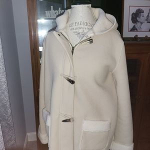 John's New York Baige Jacket with hood.